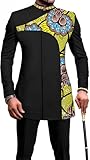 Dashiki Africano Camisa Y Pantalón Traje De Dos Piezas Ropa Formal Para Hombres Ropa Tribal Tradicional Ropa Étnica Traje De Moda Atuendo Formal De Fiesta Trajes De Chándal (Color : 8, Size : Small