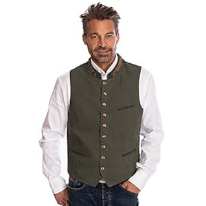 OS Trachten Vest KREUZECK groen