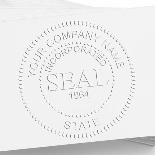 Premium Hybrid Incorporation Seal with Date - 1-5/8 LLC Seal Online for Corporate Use