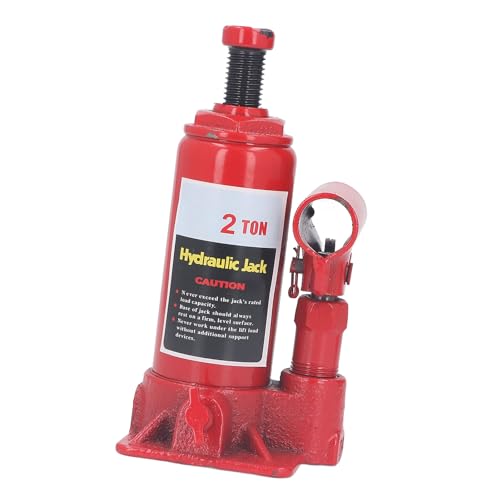 Omabeta Hydraulic Jack 2 Ton Heavy Duty Cylinder Vertical Jack for Vehicle Repair, Industrial Machinery - Steel for Industrial Use