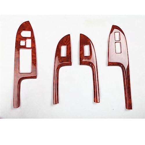 Right Hand Drive Car Door Armrest Window Lift Switch Cover Trim ABS Styling 4pcs, Compatible for Honda Compatible for Accord 7th 2004 2005 2006 2007