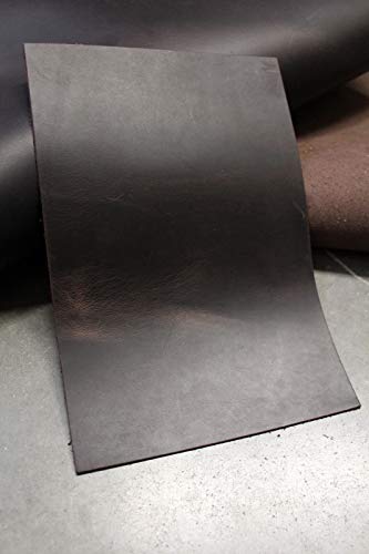 Förster-Fellnest Cuir de Graisse spécialement alvéolaire avec Effet Pull Up - Marron à Marron foncé - Cuir épais - Cuir - Epais Anti-adhésif env. Dimensions : 18 x 26 cm