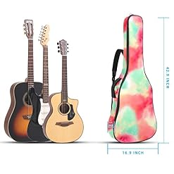Housse imperméable pour guitare acoustique avec double bandoulière et poche Tie Dye, Multicolore 10., 42.9×16.9×4.7 in… - Les Beatles, Paul McCartney, John Lennon, RIngo Starr, George Harrison Housse imperméable pour guitare acoustique avec double bandoulière et poche Tie Dye, Multicolore 10., 42.9x16.9x4.7 in… – Image 5