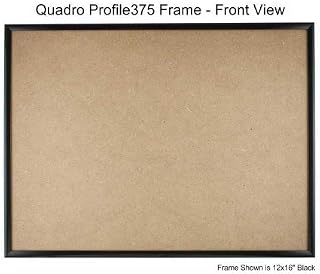 Quadro Frames 15x22 inch Picture Frame, Black, Style P375-3/8 inch Wide Molding