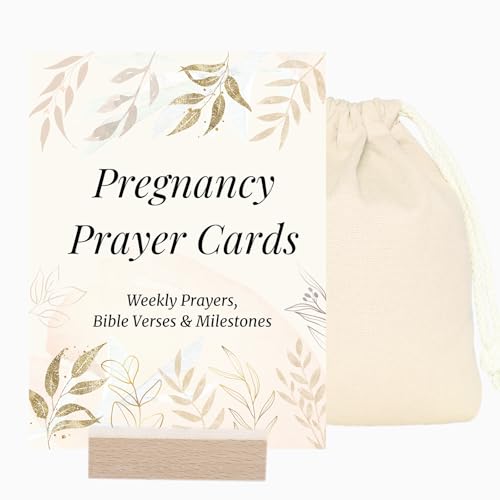ELSTCAL Pregnancy Prayer Cards - Pregnancy Gifts for Expecting Mom,