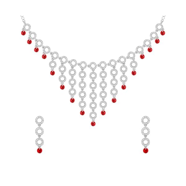 GIVA 925 Silver Love in Circles Set|Gift for Girlfriend| With Certificate of Authenticity and 925 Stamp | 6 Months Warranty*