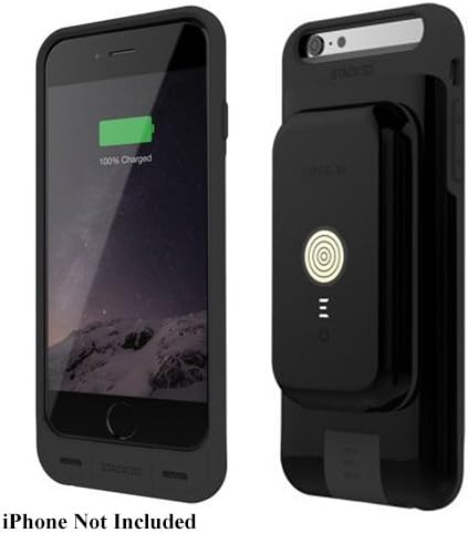 STACKED Wireless Magnetic Charging Kit for iPhone 6 6s w/ 2X Magnetic Power Pack - Black