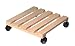 Produktbild KESPER 69100 Pflanzenroller eckig aus FSC-zertifiziertem Kiefernholz/Pflanzenstand/Rollunterlage