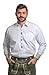 Dirndl Trachten Haus White Longsleeve Pleated German Lederhosen Button Down Dress Shirt