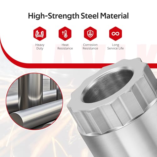 Image of JAVIK Front Differential Pinion Bearing Lock Nut Socket Wrench Tool 64mm for Honda Foreman 400 95-03 Foreman 450 98-01 Rancher 420 07-14 Rubicon 500 01-04