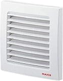 Verpackungsgewicht : 100 g Maico 1896136 Aussengitter 125 mm, Kunststoff, AP SG120
