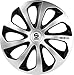 Produktbild SPARCO SPC1673SVBK Sicilia Wheel Covers, Silver/Black, Set of 4, 16"
