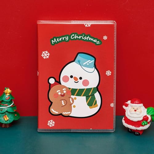 Muloo Mini Christmas Notebooks Lined Paper Small Notepads Pocket Writing Pad for Student Kid Girl an