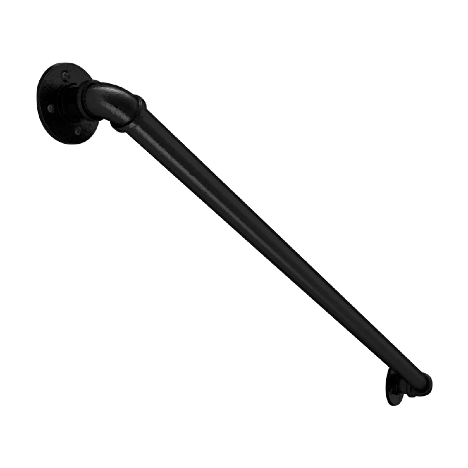 Main courante rustique en métal robuste pour rampe d'escalier
