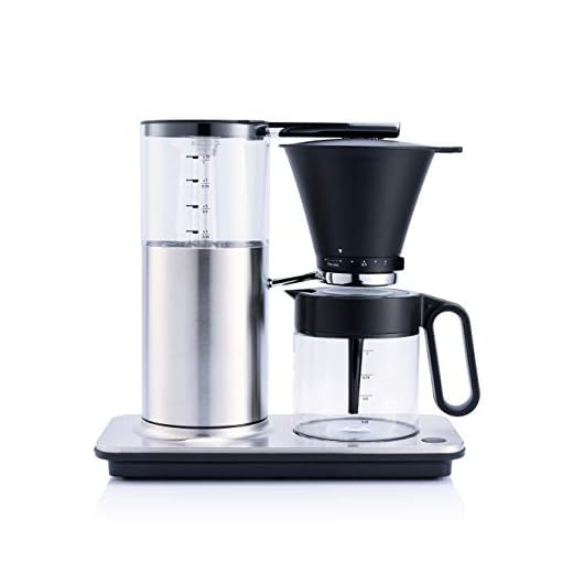 Wilfa CLASSIC PLUS Kaffebryggare - kaffebryggare i stål, med 1 liters kapacitet och manuell droppstoppfunktion, borstat stål