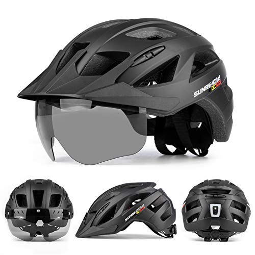 SUNRIMOON Adult Bike Helmet Cycling Helmets Mountain & Road Bicycle Helmets with USB Rechargeable Rear Light Detachable… - Image 3