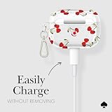 Kate Spade New York AirPods Pro etui ochronne z pierścieniem na klucze – Cherry Dot, kompatybilne z AirPods Pro 2. / 1. generacji