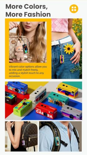 Image of PHOTOMAX G6 Thumb Mini Body Camera Keychain, Portable Wearable Video Recorder, Compact Hands-Free Camera for Travel, Outdoor Activities, Vlogging & Everyday Recording - Random Color