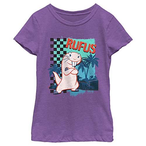 Disney Kim Possible Rufus Vintage Skater Girls Short Sleeve Tee Shirt
