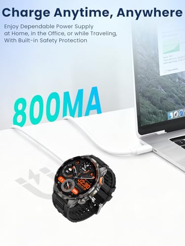 Cable de carga duradero para reloj inteligente BANLVS con adaptador USB-C 5
