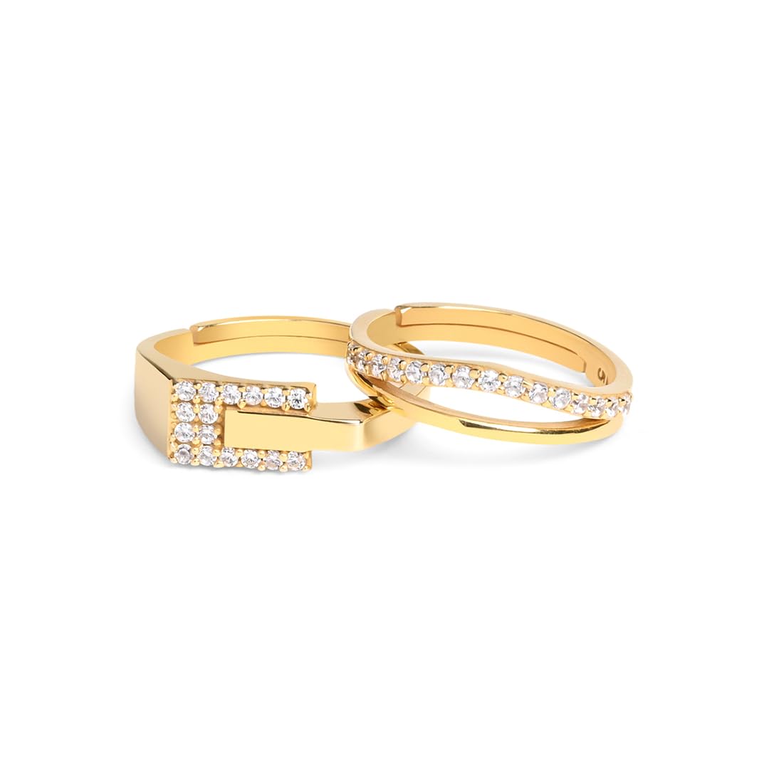See full amazon price history chart for March by FableStreet 925 Sterling Silver 18K Gold Plated Companion Timeless Couple Ring | Gift for Women & Girls | Certificate of Authenticity and 925 Stamp March by FableStreet 925 Sterling Silver 18K Gold Plated Companion Timeless Couple Ring | Gift for Women & Girls | Certificate of Authenticity and 925 Stamp (B0CH3KNPZK) Amazon Price History, Amazon Price Tracker