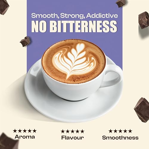 Image of EVORA GREENS Mocha Instant Coffee (100 Grams) - 100% Pure Arabica & Robusta Coffee Powder | Make Strong, Hot, Cold, Black Coffee | Glass Coffee Jar