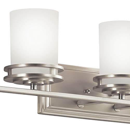 Kichler Hendrik 43" Vanity Light In Brushed Nickel, 5-Light Modern Bathroom Vanity With Satin Etched Cased Opal Glass, (43" W X 7.75" H), 5085Ni #TOP5