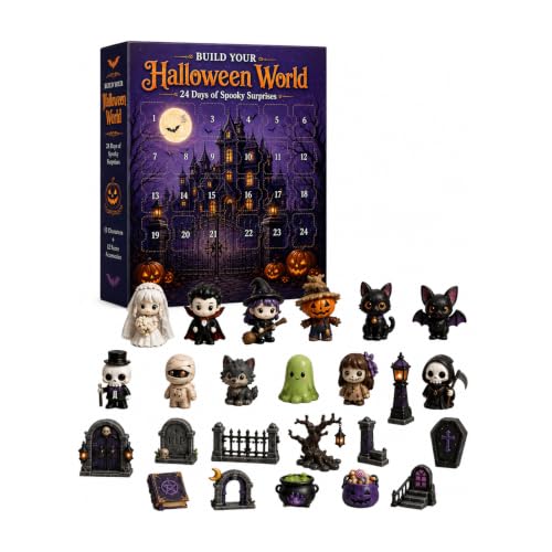 Halloween Advent Calendar 2026, DIY Spooky Scene with 24 Daily Surprises