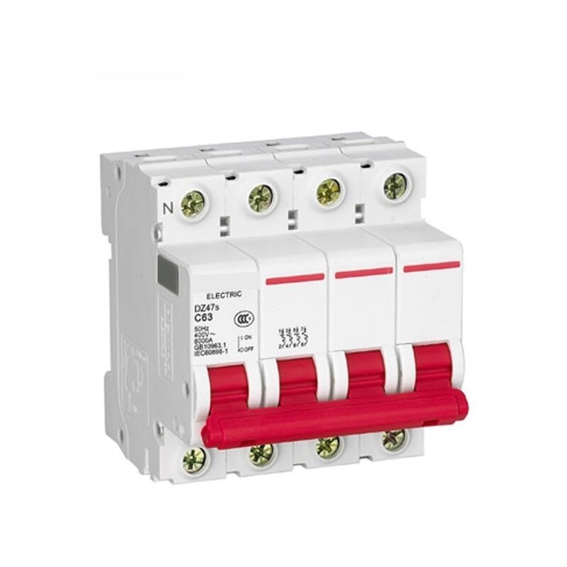 Disjoncteur DZ47s Type B 3P+N 63A pour protection de tableau électrique