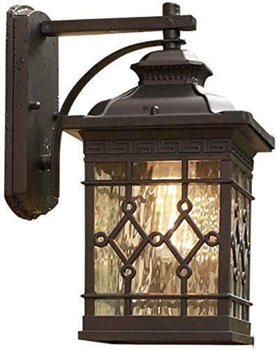 Applique murale exterieure e27 lanterne japonaise aluminium anti rouille
