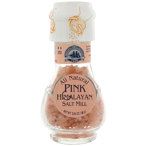 Drogheria & Alimentari All Natural Pink Himalayan Salt Mill, 3.18 oz (Pack of 6)