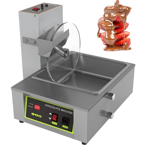 GESAIDES Fontaine à Chocolat Professionnelle, Appareil de Fusion et de Tempérage, Chauffe-Chocolat Chaud avec Vibrations, pour Usage Domestique et Professionnel,8kg