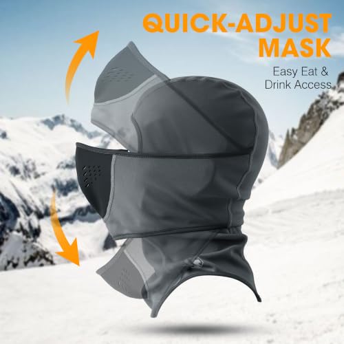 Image of WTACTFUL Winter Balaclava Ski Mask Men Warm for Cold Weather Ski Motorcycle