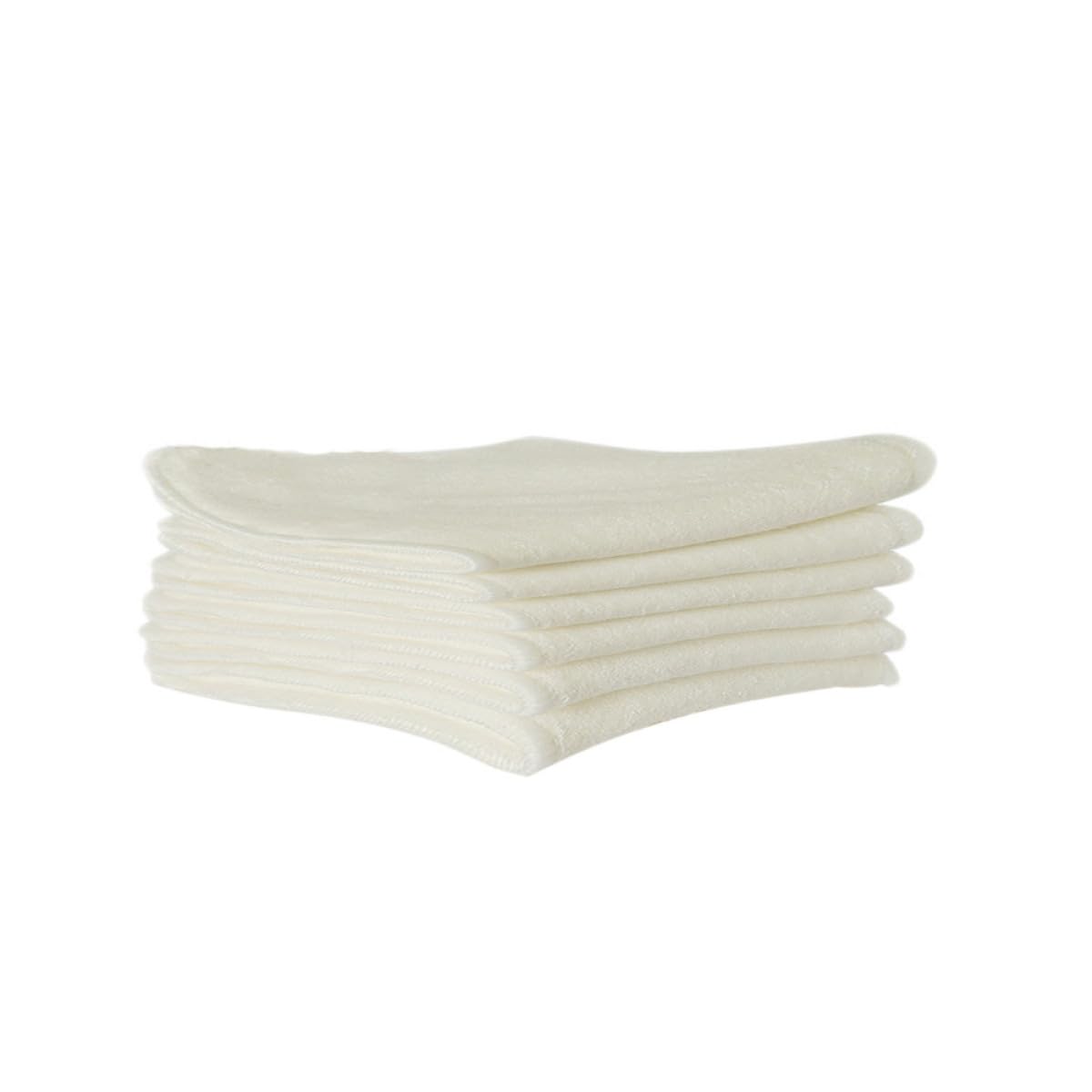 Garneck 6 piezas Unidades de Pañales para Niña de Fibra de Bambú Almohadillas Absorbentes de Diseño Transpirable y Suave para Uso Infantil y Viajes Color Beige