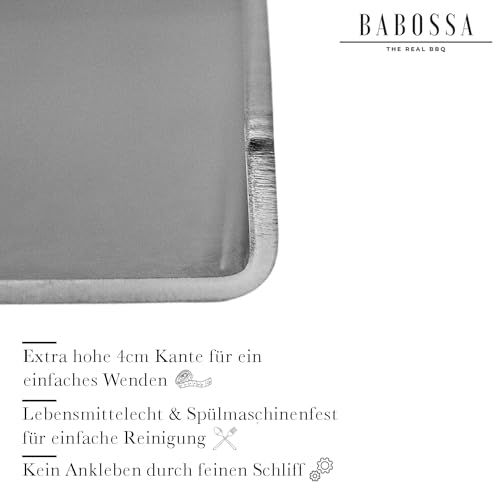 Edelstahl-Plancha für Rösle Videro Grills Made in Germany