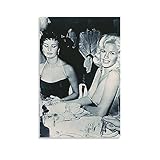 NNT Jayne Mansfielrd-Sophia Rowlran Sophia Loren Jayne Mansfield Canvas Art Poster And Wall Art Picture Print Modern Family Bedroom Decor Posters 16x24inch(40x60cm)