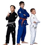 KOMBAT USA Youth Little Master GI, IBJJF Approved BJJ Gi for Kids, Ultra-Light Preshrunk Brazilian Jiu Jitsu...