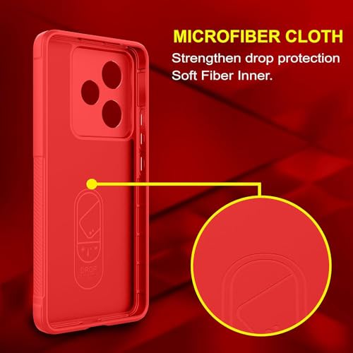 Image of Amazon Brand-Solimo Mobile Cover for Realme GT 7 5G / GT 7T 5G | Full Camera Protection | Liquid Silicon Case | Flexible Bumper Case for Realme GT 7 5G / GT 7T 5G (Red)