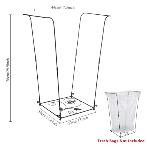 Trash Bag Holder, Garbage Bag Holder, Metal Leaf Bag Holder Stand by Stargarden - Used condition - Image 4