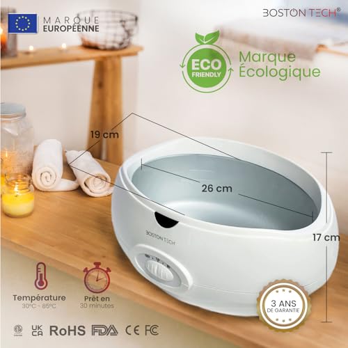 Boston Tech® bain de paraffine soulage les douleurs musculaires et l'arthrite Contenance 3 litres Contient 900 g de paraffine et des accessoires pour utilisation à domicile et professionnelle – vue 2