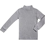 BABIDU Camiseta Interior Niños Unisex Cuello Medio Alto Semicisne, Gama Punt NOU, Ropa para Niño y Niña de 2 a 16 Años Unisex, Camiseta Interior Manga Larga Algodón y Poliéster