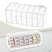 LCSVCCXA Wall-Mounted Lightweight 7-Slot Sticker Dispenser with Tape Organizer Stand,