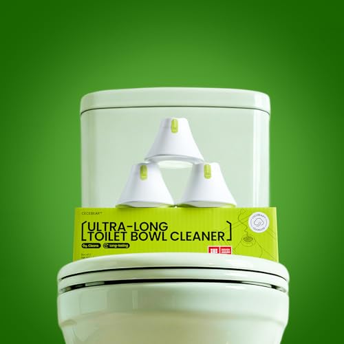 CECEBEAR In-Tank Toilet Cleaner Bottle Automatic Toilet Bowl Cleaners for Hard Water Stains Septic System Friendly Long Lasting Up to 180 Days / 1000+ Flushes