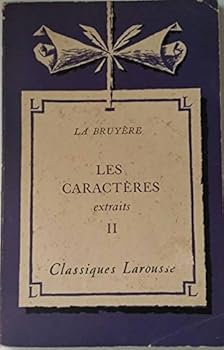 Paperback Les caracteres: vol. II: extraits Book