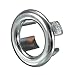 Bathroom Sink Basin Chrome Trim Overflow Hole Round Cover Silver