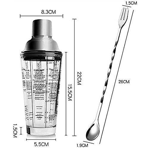 Set de Coctelera Profesional con Accesorios Acero Inoxidable miniatura 2