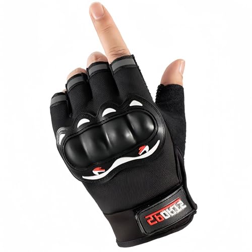 櫻 レーシンググローブ 手袋 バイク グローブ 防水 夏 半指手袋 バイクグローブ 半指オートバイグローブ インナーグローブ プロテクター ドライビング スマホ操作簡単 メッシュ通気デザイン アウトドアグローブ すべり止め 耐衝撃性 良いフィット感 衝撃吸収 通気性 耐久性 指先の手作業 男女兼用 メンズ レディース 自転車 ハーフフィンガー ブラック