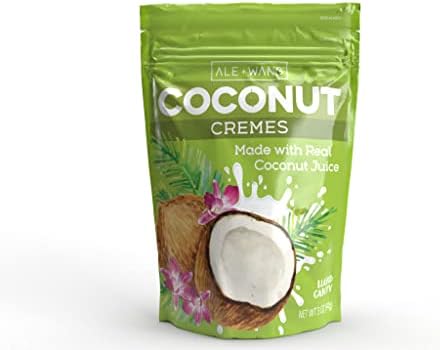 ALE + WANG Coconut Cremes Hard Candy | Made with 100% Pure Coconut Milk | Great Alternative to Chocolate, Caramel, and Toffee (1-Pack)