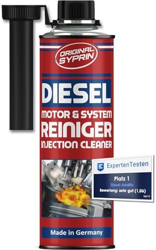 SYPRIN Diesel Systemreiniger, für Injektoren & Kraftstoffsystem 500ml | Hocheffizient Pflege für gesamtes Motorsystem | Motorsystemreiniger |Injektoren Reiniger Diesel |Reinigt Ein