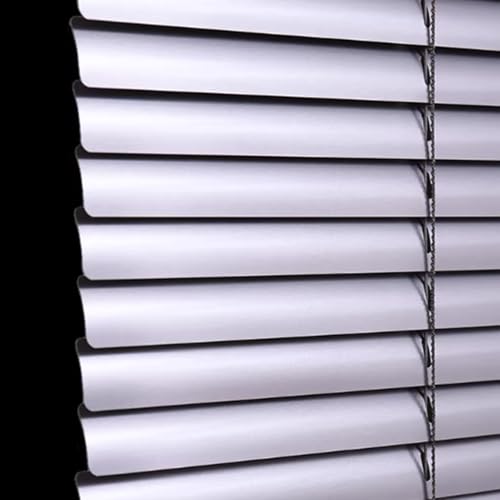 Store Vénitien en Aluminium, Store Vénitien en pour Fenêtres et Portes, Toutes Les Pièces de Montage Incluses, Personnalisable, Gris Argenté Brillant...